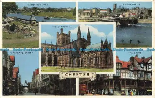 R671030 Chester. Die Kathedrale. E. T. W. Dennis. Multi View