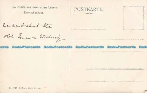 R669693 Ein Stuck aus dem Alten Luzern. Dornacherhaus. E. Goetz. Nr. 4141