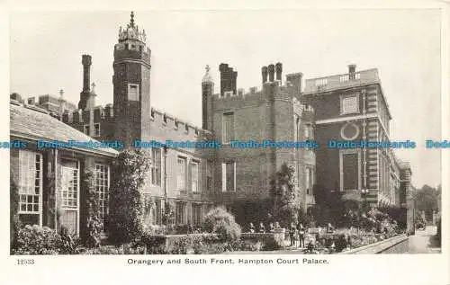 R668959 Hampton Court Palace. Orangerie und Südfront. Sturm und Polden. Welling