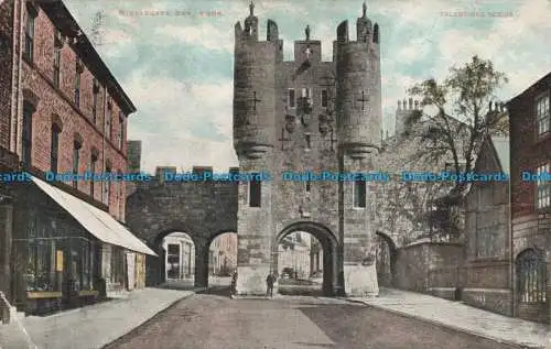 R668998 York. Micklegate Bar. Valentines Serie. 1903