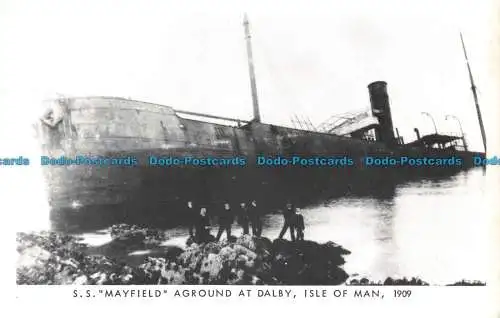 R671163 Isle of Man. S. S. Mayfield. Grund in Dalby. Mannin Postkarte. Nr. 15