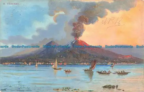 R669002 Il Vesuvio. S. Hildesheimer. 1904