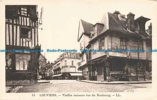 R671165 Lamellen. Vieilles Maisons Rue de Neubourg. LL. 15