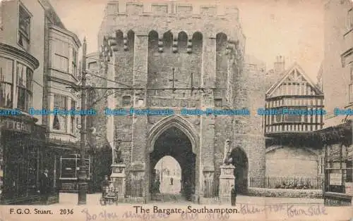 R671233 Southampton. Das Bargate. F. G. O. Stuart