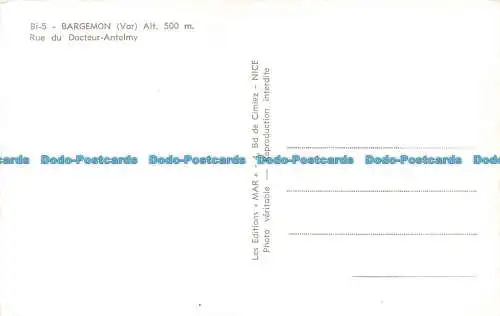 R670545 Bargemon. Var. Rue du Docteur Antelmy. Mrz. RP