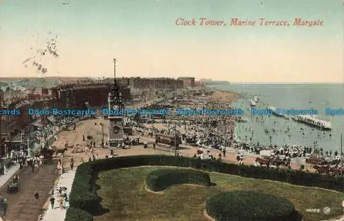 R671268 Margate. Uhrturm. Marine Terrasse. A. W. Elkin. V. und S. 1913