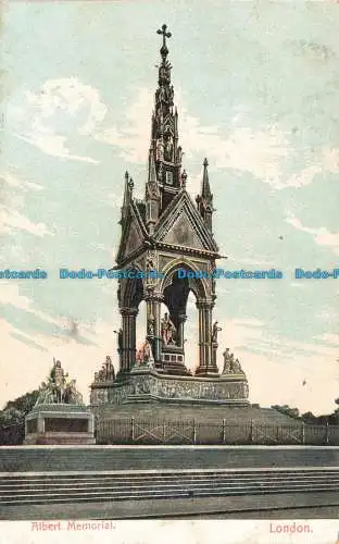 R669916 London. Albert Memorial. Postkarte. 1905