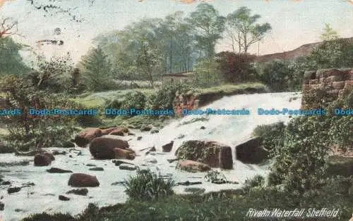 R671357 Sheffield. Rivelin Wasserfall. Serie B. und D. Kromo. Nr. 21057. Bild. P