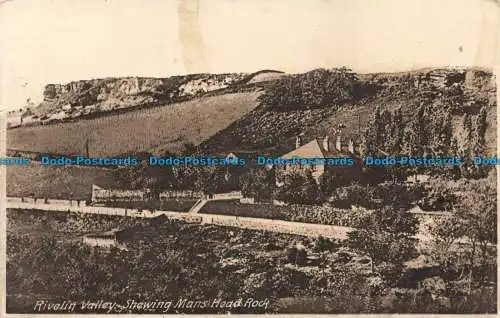 R671358 Rivelin Valley. Shewing Mans Head Rock. 1925