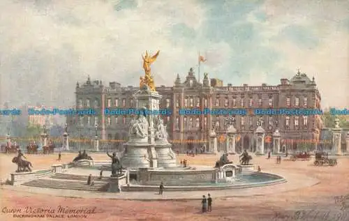 R671434 London. Buckingham Palace. Queen Victoria Memorial. stecken. Oilette. 9878