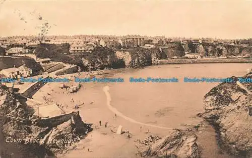 R671466 Newquay. Stadtstrand. Serie Valentine. 1914