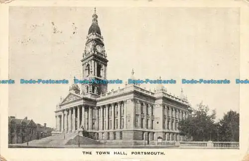 R671518 Portsmouth. Das Rathaus. 1908