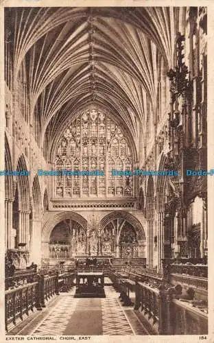 R670907 Kathedrale von Exeter. Chor Ost. Photochrom. 1952