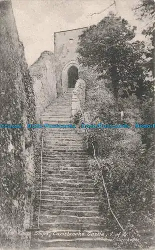 R670913 I. Von W. The Keep Steps. Carisbrooke Castle. T. Piper