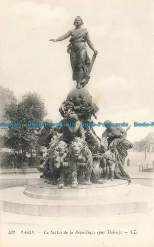 R670942 Paris. La Statue de la Republique. LL. 467