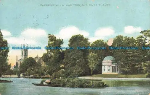 R671651 Hampton. Garricks Villa. und Themse. 1912