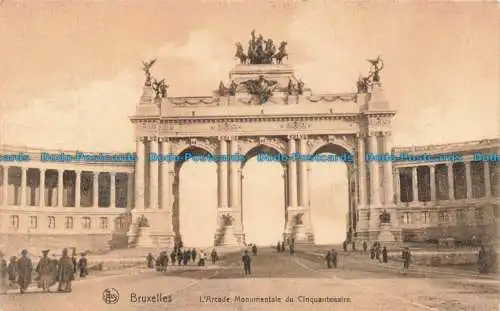 R671772 Bruxelles. L Arcade Monumentale du Cinquantenaire. Ern. Nels Thill. Seri