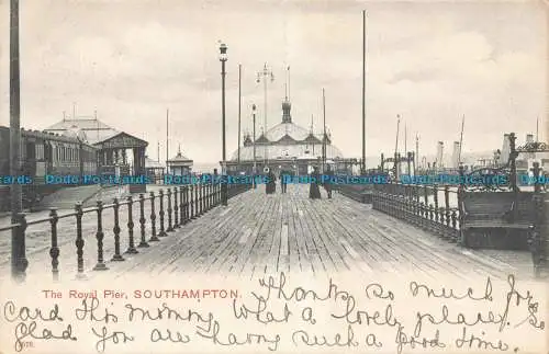 R671785 Southampton. The Royal Pier. F. Hartmann. 1903