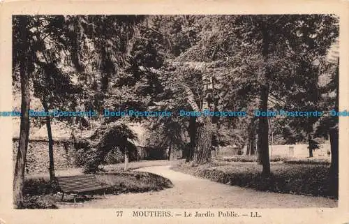 R671832 Moutiers. Le Jardins Public. LL. 77