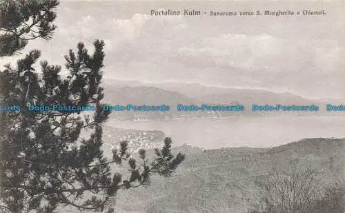 R671878 Portofino Kulm. Panorama Verso S. Margherita e Chiavari. Brunner