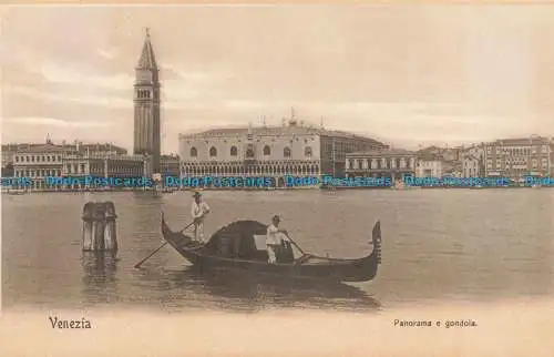 R671890 Venezia. Panorama e Gondel. A.P