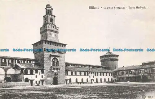 R671913 Milano. Castello Sforzesco. Torre Umberto. Brunner