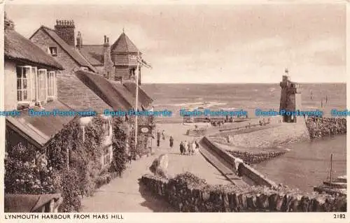 R671916 Lynmouth Harbour von Mars Hill. E. A. Sweetman