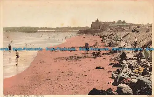 R666742 Paignton. Der Strand. Preston. Photochrom