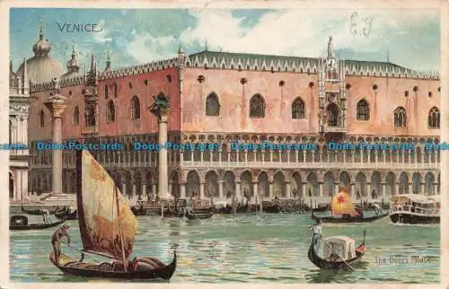 R669010 Venedig. Der Dogenpalast. Postkarte. 1904