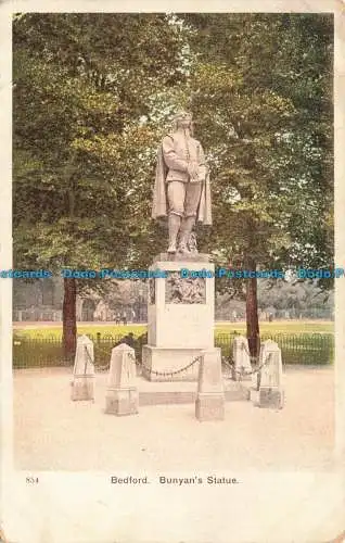 R669906 Bedford. Bunyan Statue. Postkarte. 1904