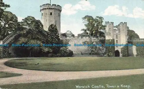 R672018 Warwick Castle. Turm und Bergfried. Christian Novels Publishing. Serie F