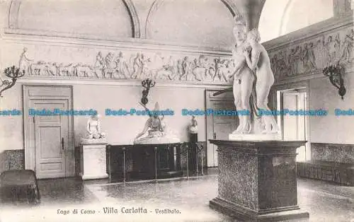 R672097 Lago di Como. Villa Carlotta. Vestibola. Brunner und C