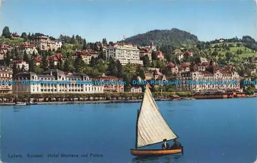 R672134 Luzern. Kursaal. Hotel Montana und Palace. E. Goetz