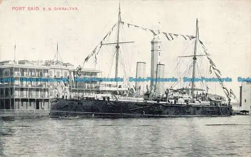 R672796 Port Said. S.S. Gibraltar. Lichtenstern und Harari. Nr. 114