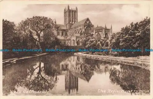 R672817 Wells Cathedral. Die Reflexionen. T.W. Phillips