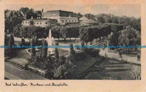 R672226 Bad Salzuflen. Kurhaus und Hauptallee. Schoning