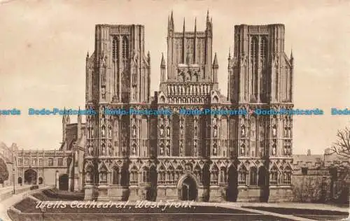 R672828 Wells Cathedral. Westfront. T.W. Phillips