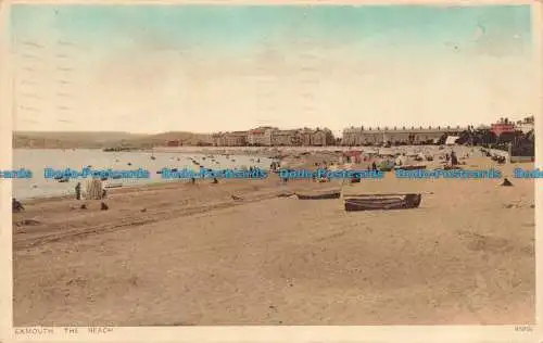 R672867 Exmouth. Der Strand. Photochrom. 1936