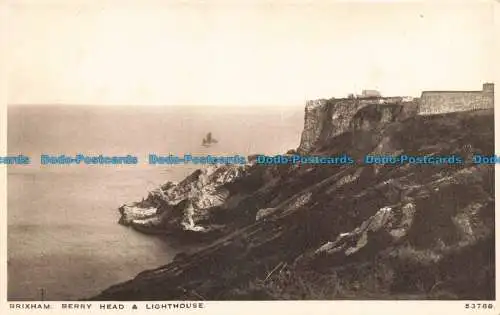 R672270 Brixham. Beerenkopf und Leuchtturm. Photochrom