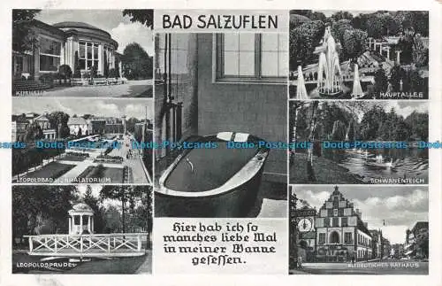 R672887 Bad Salzuflen. Leopoldsprudel. Kurhaus. Hauptallee. Hermann Lorch. RP. M