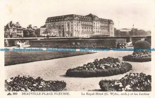 R672302 Deauville. Plage Fleurie. Le Royal Hotel. G. Wyho. Bogen. et les Parterre