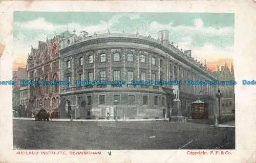 R672308 Birmingham. Midland Institute. F. F. und Co. 1905