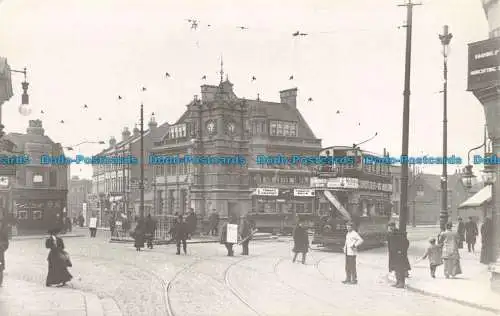 R672907 Ilford Broadway. Blick nach Süden in Richtung Ilford Lane. um 1907. Redbridge P