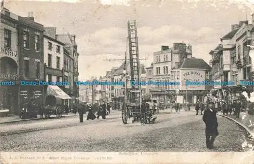 R672355 Coventry. Broadgate. A. E. Hubbard. 1907