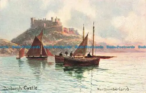 R672989 Northumberland. Schloss Bamburgh. S. Hildesheimer. Nr. 5389