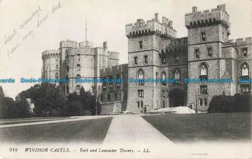 R672403 Windsor Castle. York und Lancaster Towers. LL. 918. 1917