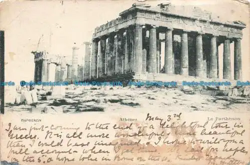 R673027 Athenes. La Parthenon. P. und C