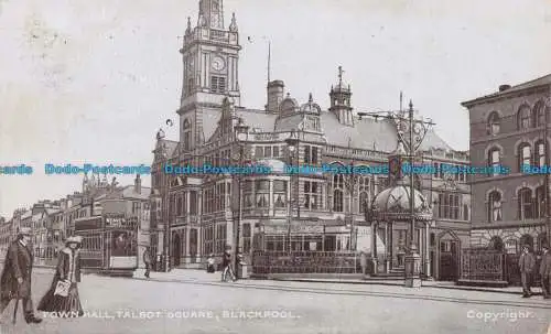 R673038 Blackpool. Rathaus. Talbot Square. 1905