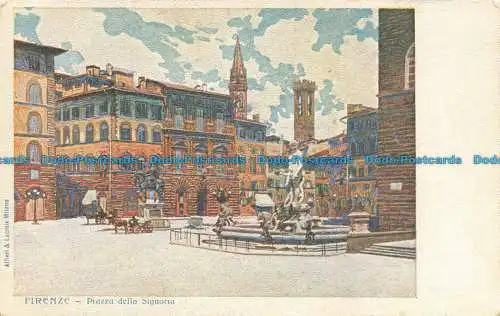 R672464 Firenze. Piazza della Signoria. Alfieri und Lacroix