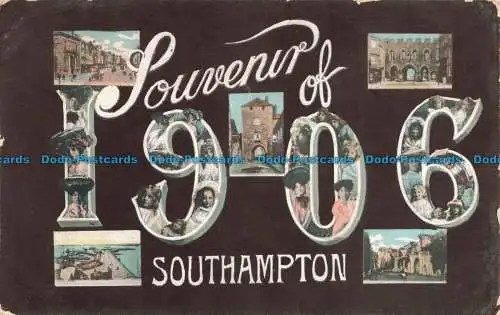 R672487 Souvenir of Southampton. J. Welch. Multi View. 1906